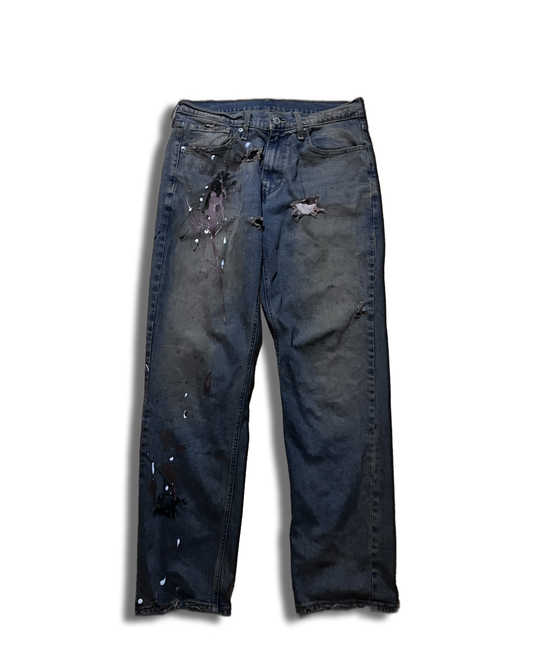 blood splat denim